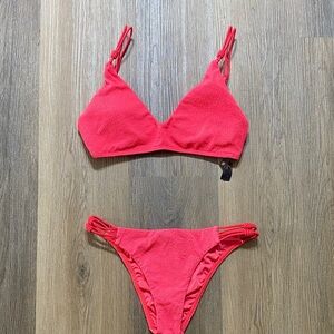 Vibrant Coral Bikini Set